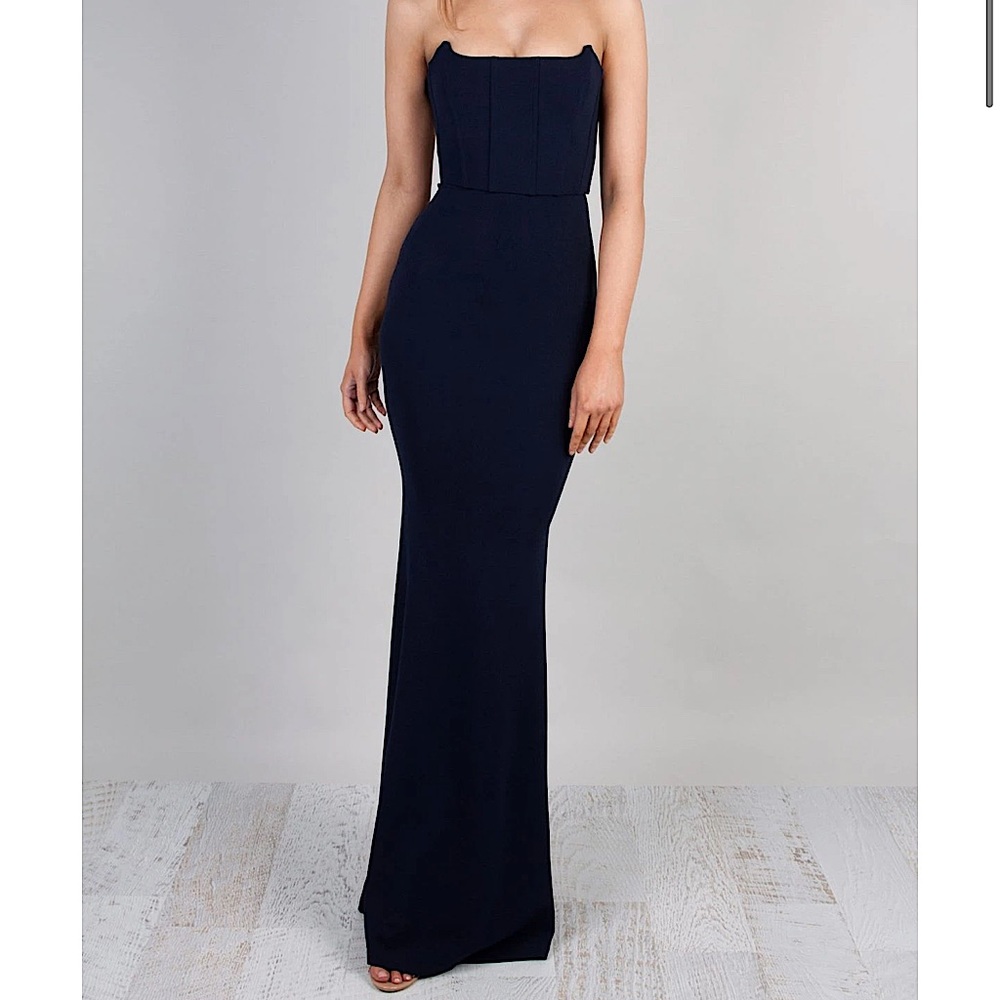 Elvira Gown from Zachary the Label in Color Midnight.